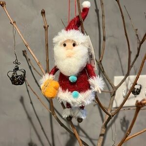 Glenhaven Home and Holiday Santa ornament